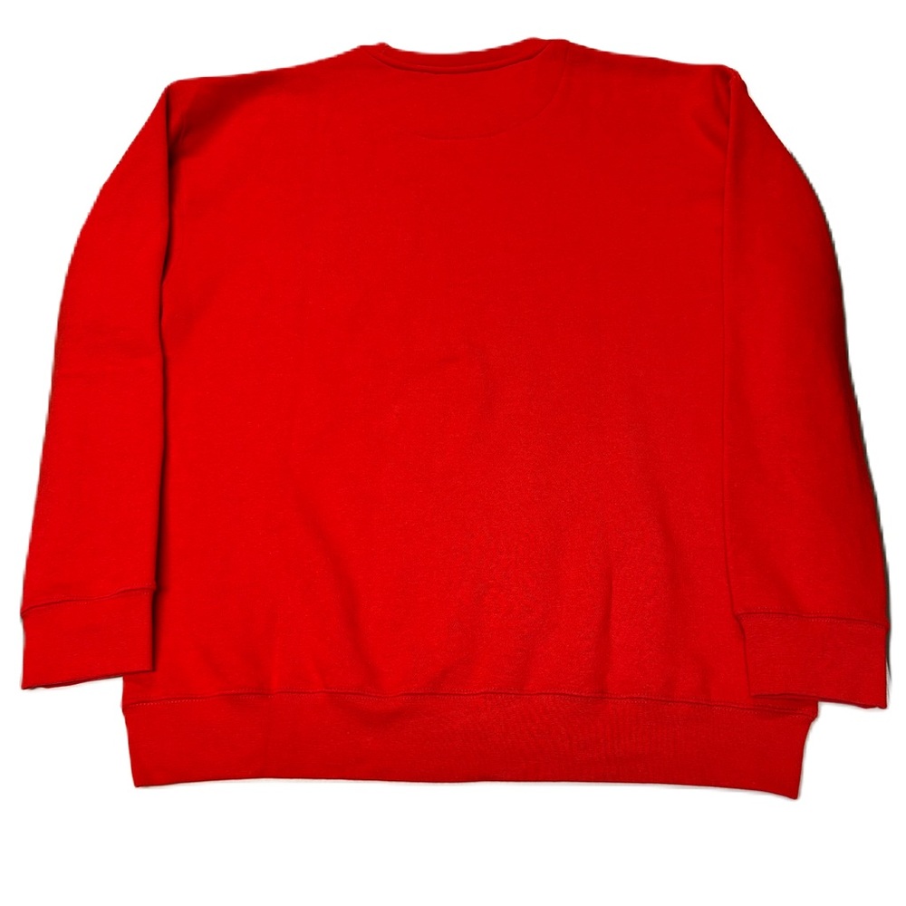Mens Ugly Christmas Sweatshirt Size XL Pullover Crew Funny Graphic Parody Red - Picture 3 of 8